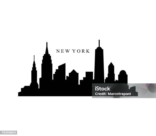 뉴욕 스카이라인 뉴욕 시에 대한 스톡 벡터 아트 및 기타 이미지 - 뉴욕 시, 스카이라인, 뉴욕 주