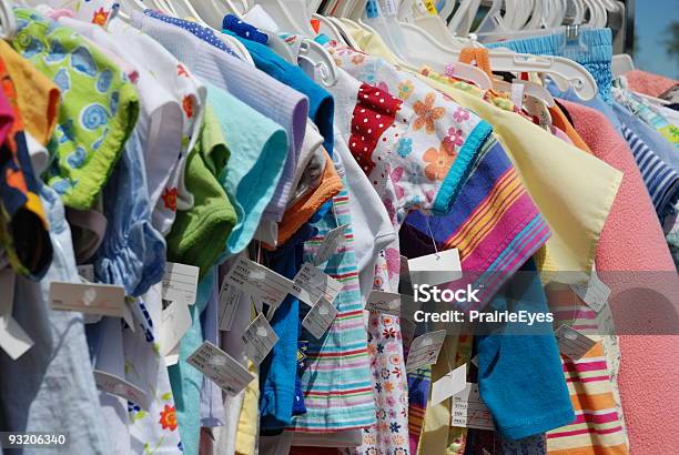Youthful Clothing Stock Photo - Download Image Now - Childhood, Thrift Store, Buying