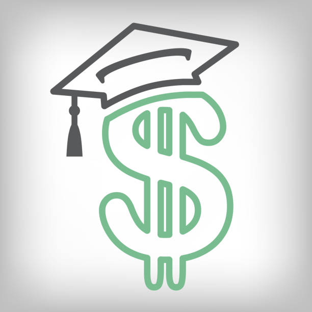 Graduate Student Loan Icon - Student Loan Graphics for Education Financial Aid or Assistance, Government Loans, and Debt Graduate Student Loan Icon - Student Loan Graphics for Education Financial Aid or Assistance, Government Loans, & Debt pics for graduation free stock illustrations