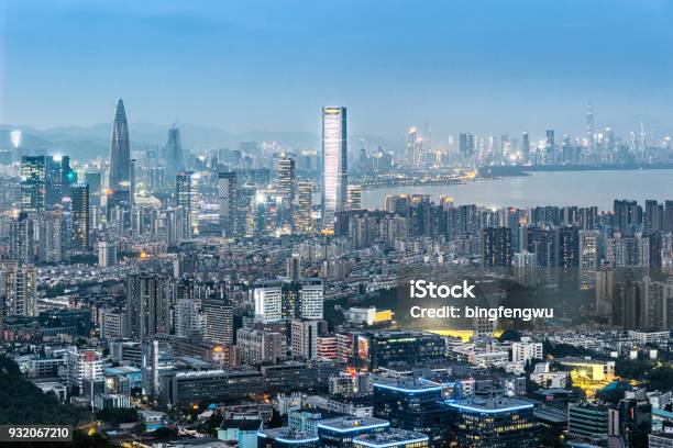 View Of Shenzhen Stock Photo - Download Image Now - Shenzhen, City, Urban Skyline