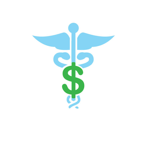 ilustrações de stock, clip art, desenhos animados e ícones de healthcare costs and expenses showing concept of expensive health care - medicated