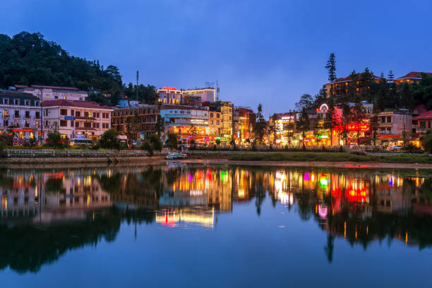 istock building along lake in sapa city 932077272
