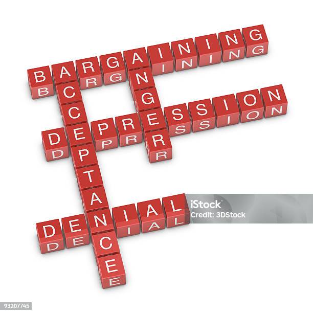 Five Stages Of Grief Stock Photo - Download Image Now - Grief, Development, Stage - Performance Space