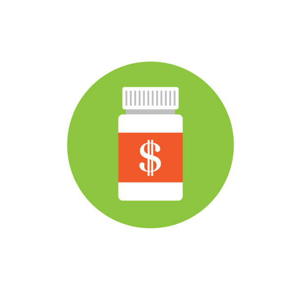ilustrações de stock, clip art, desenhos animados e ícones de healthcare costs and expenses showing concept of expensive health care - medicated