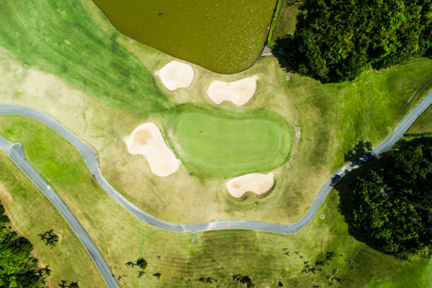 istock Drone photo of the golf course. 932082332