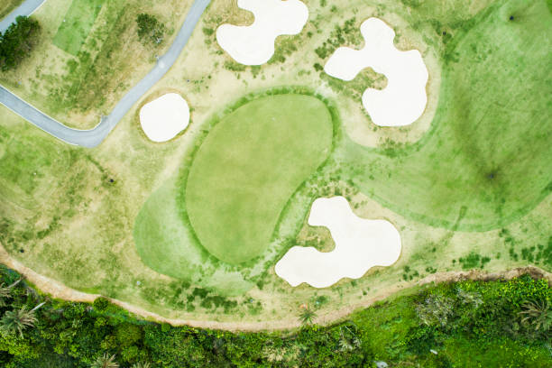 istock Drone photo of the golf course. 932082568