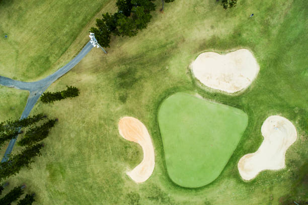 istock Drone photo of the golf course. 932082604