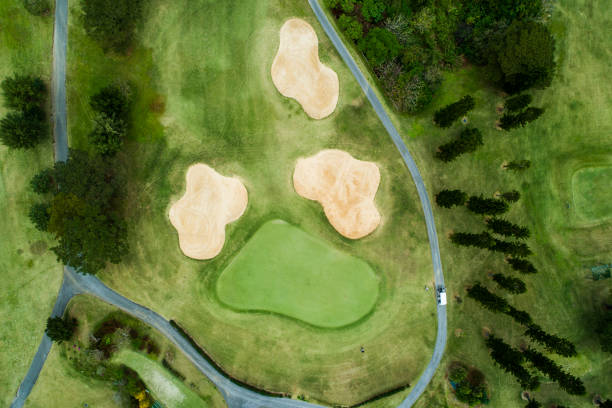 istock Drone photo of the golf course. 932082608