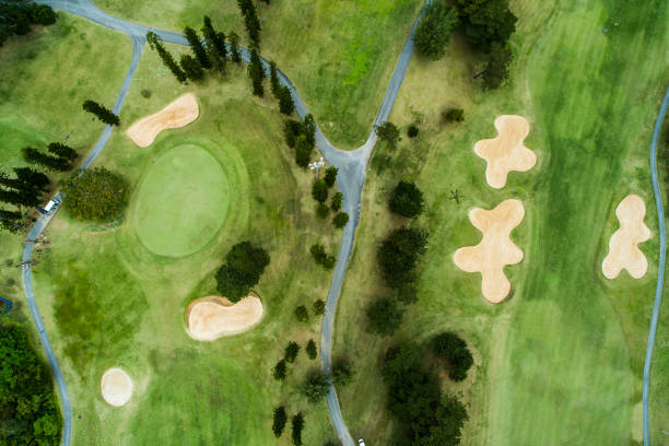 istock Drone photo of the golf course. 932082644