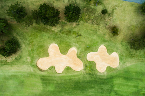 istock Drone photo of the golf course. 932084696