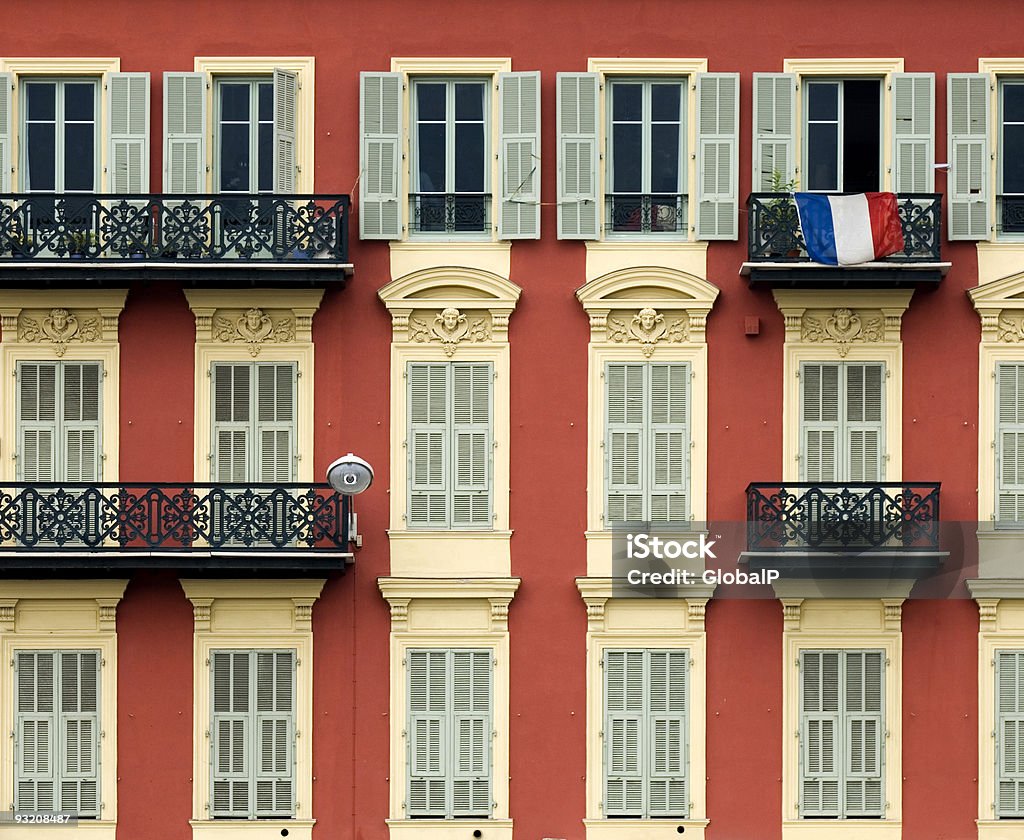 Entrée de l'hôtel de Nice - Photo de Balcon libre de droits