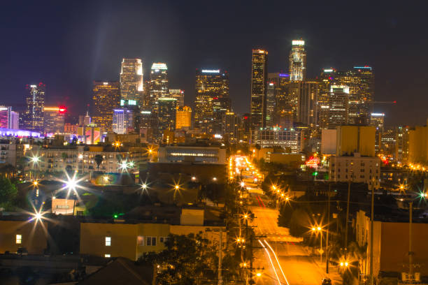 istock Downtown Los Angeles at night 932085272