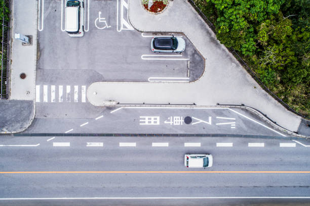 istock Parking lot and road. 932085518
