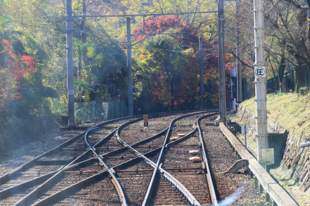 istock track in the railway at kyoto Japan 932086154