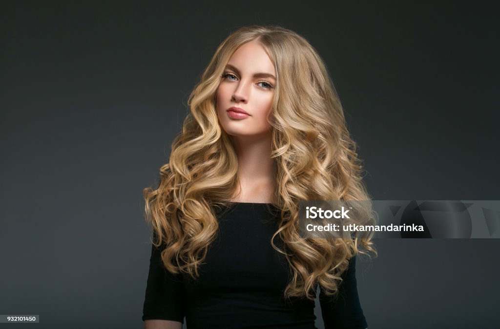 Beauty Woman Face Portrait Beautiful Spa Model Girl With Perfect Fresh  Clean Skin Shampoo Curly Long Beauty Hair Stock Photo - Download Image Now  - iStock