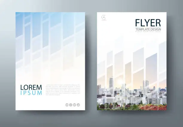 Vector illustration of Flyer design, Leaflet cover presentation, book cover template. vector.