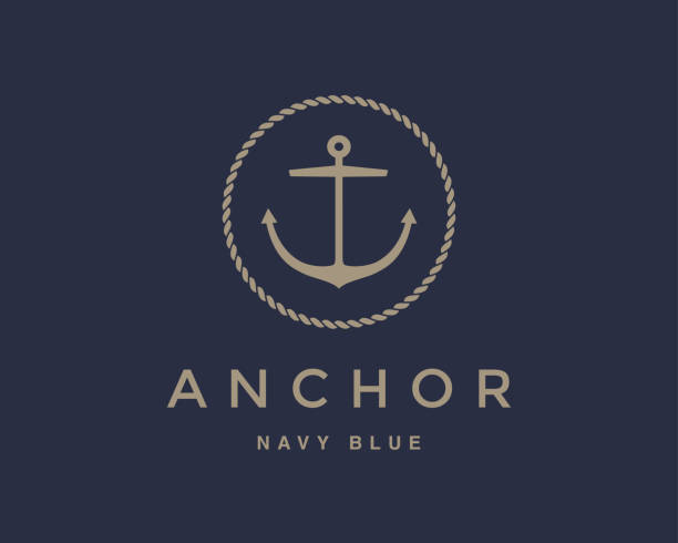 anchor 휘장 - rope stock illustrations