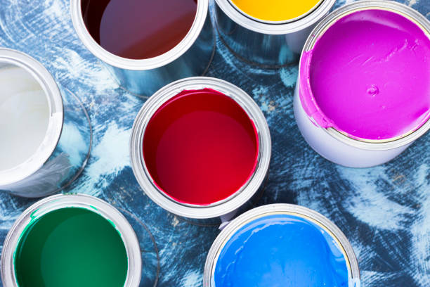 istock House renovation concept, paint cans and brushes 932124492