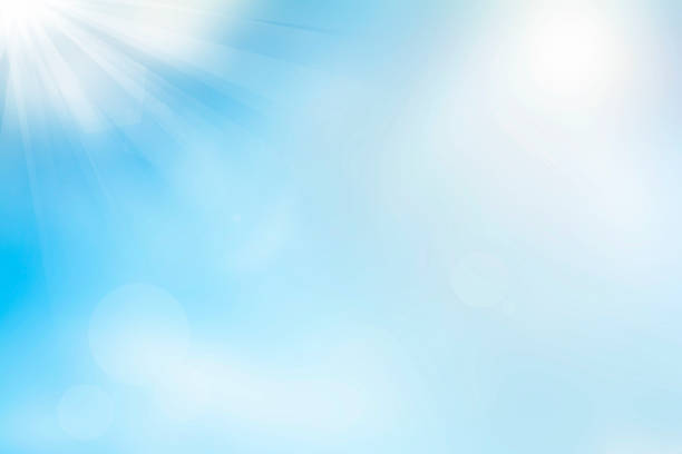голубое небо летний фон - powder blue фотографии стоковые фото и изображения