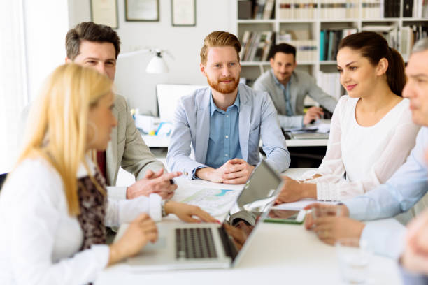 istock Business people in office 932136762