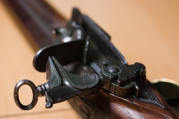 istock Flintlock rifle detail 932142212