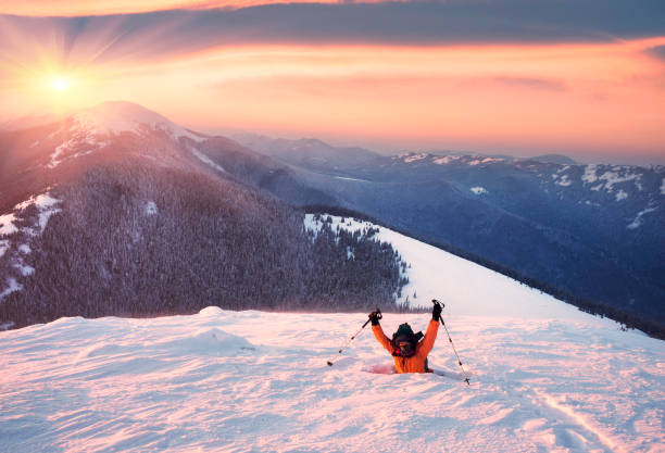 istock lonely climber in the cold 932146386