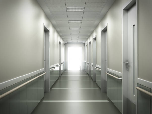 istock modern medical clinic bright blurred background corridor spacious modern medical facility hospital new 3d render 932160542