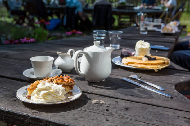Swedish fika on a table.