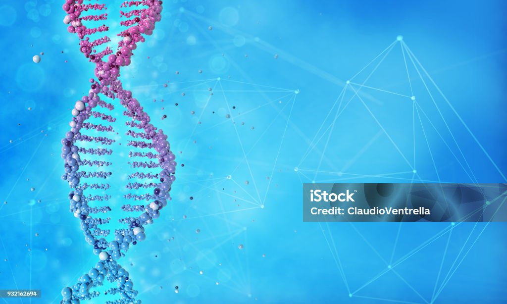 antecedentes del concepto de investigación genética - Foto de stock de ADN libre de derechos