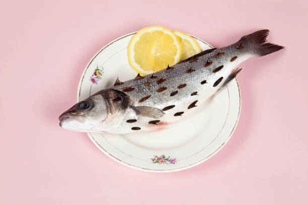 istock lemon fish pink plate rosebush thorns 932165306