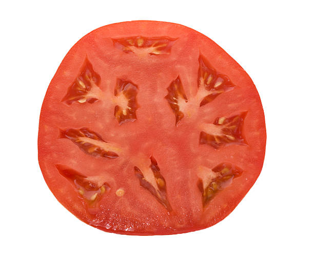 красные помидоры на один на белом фоне - blotty стоковые фото и изображения
