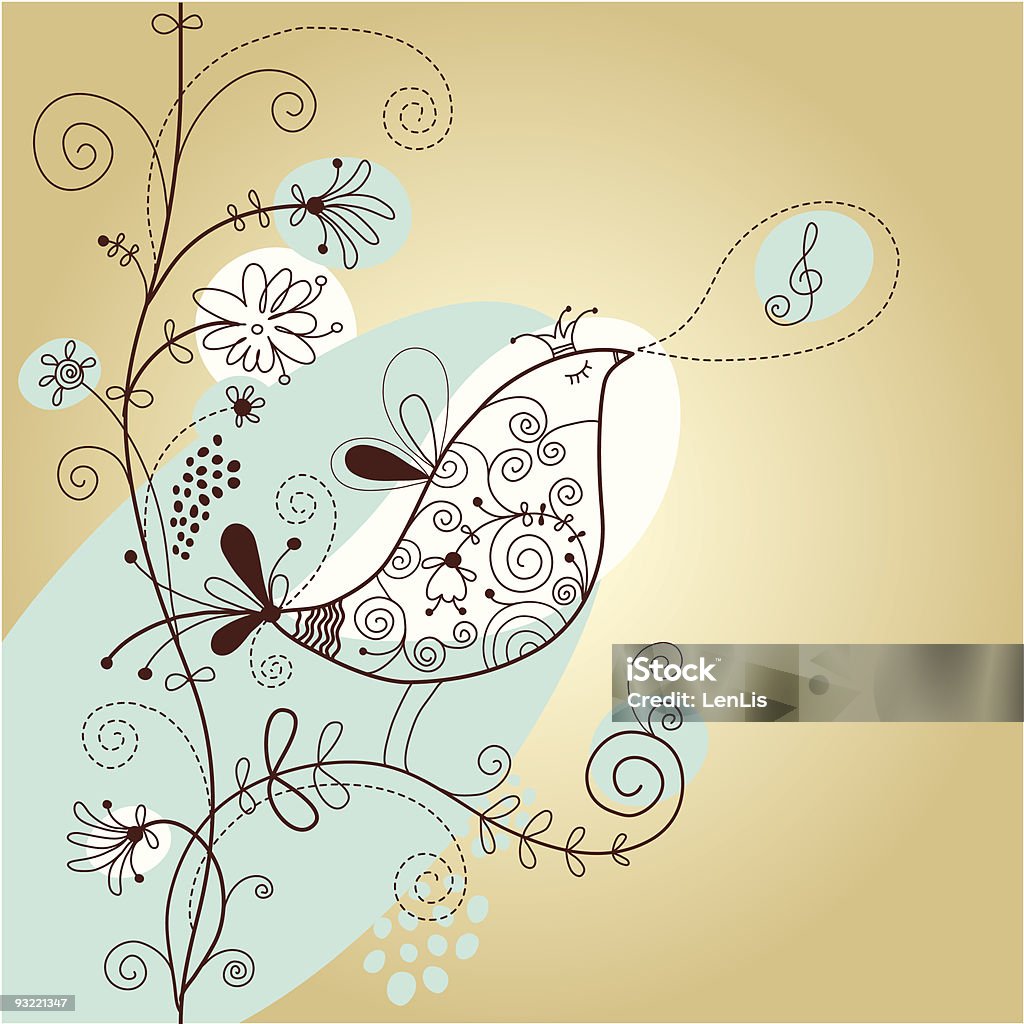 songbird  Song Sparrow stock vector