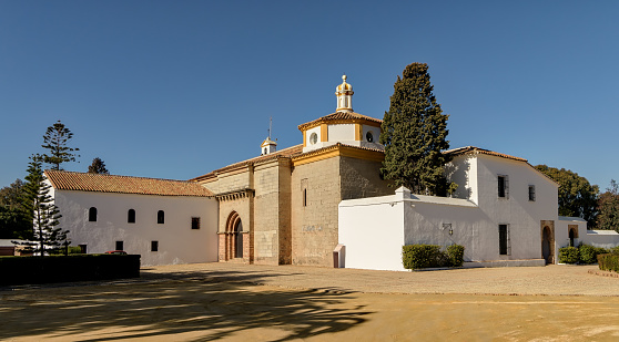 View of La Rabida monastery, where Columbus stayed before departing to discover America.