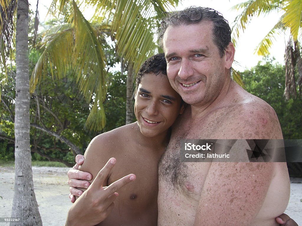 Father and son  African Ethnicity Stock Photo