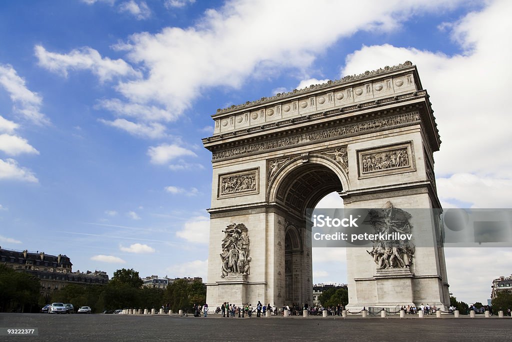 Arch of Triumph. Day time  Charles de Gaulle Stock Photo