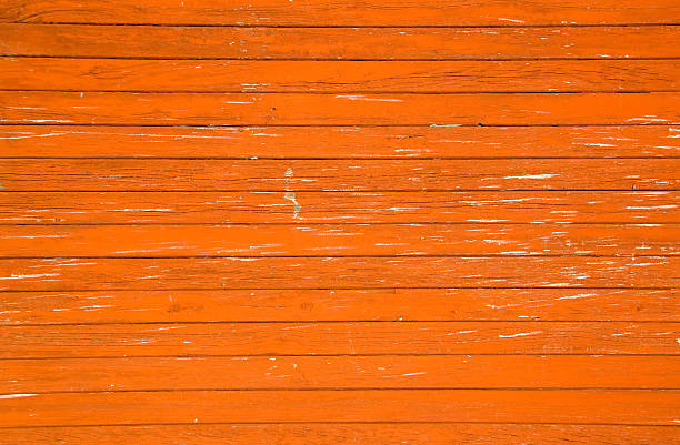 decorticated texture en bois - orange wall photos et images de collection