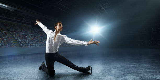 Figure skating. Male Ice skater