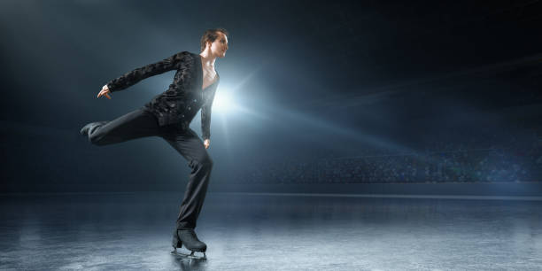 istock Figure skating. Male Ice skater 932241692