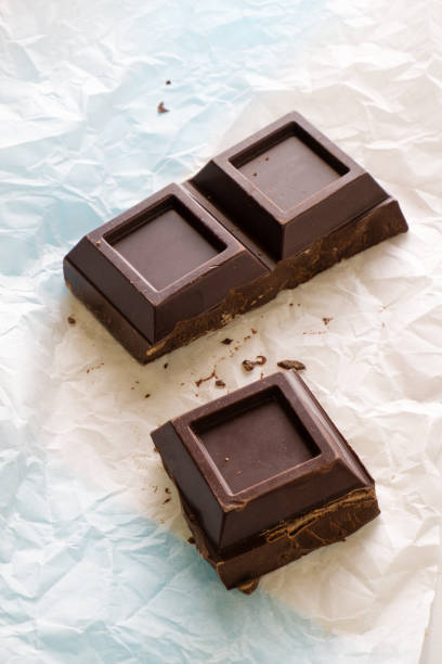 istock High Angle View Of Chocolate Bar On Wax Paper 932243112