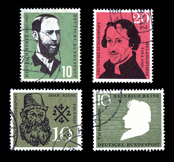 istock World Postage Stamps Historic Fame 93224967