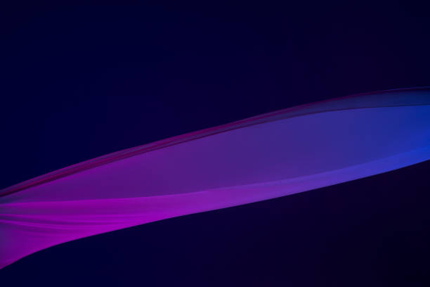 istock Smooth elegant transparent blue cloth separated on blue background 932262100