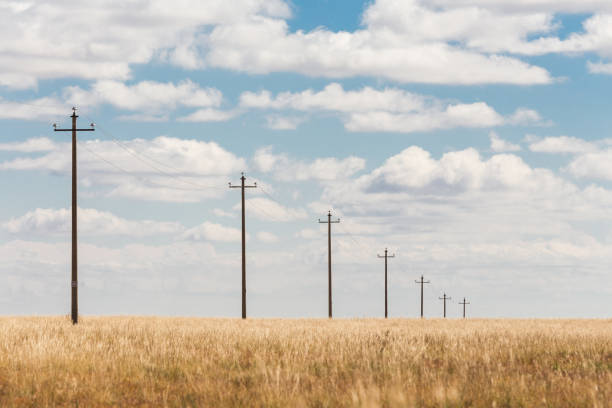Beautiful autumn prairie landscape