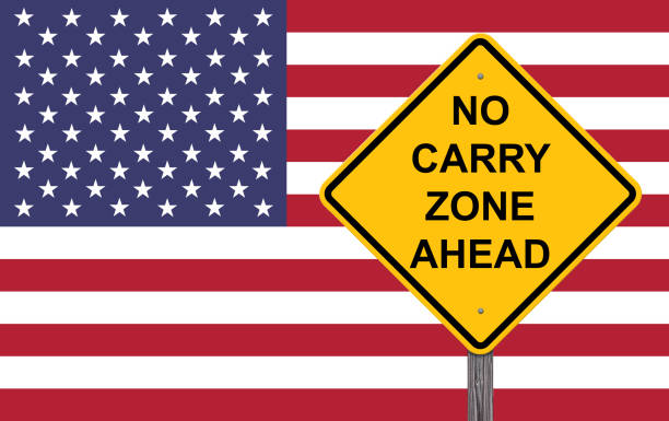 istock No Carry Zone Ahead Warning Sign 932267474