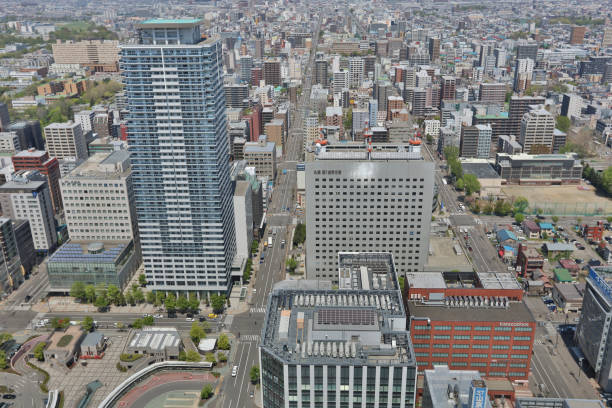 istock the Aerial view in  SAPPORO, HOKKAIDO jp 932271034