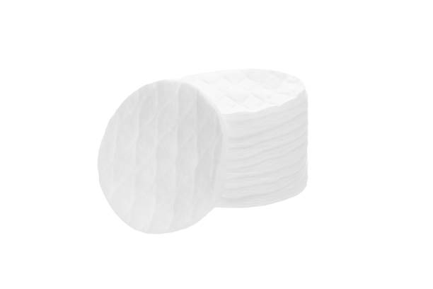 cotton pads closeup isolated on white cotton pads closeup isolated on white background porous sponge stock pictures, royalty-free photos & images