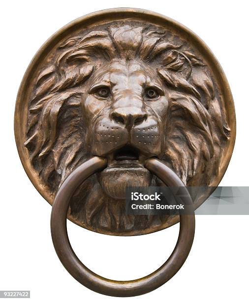 Lion Stock Photo - Download Image Now - Door Knocker, Lion - Feline, Cut Out