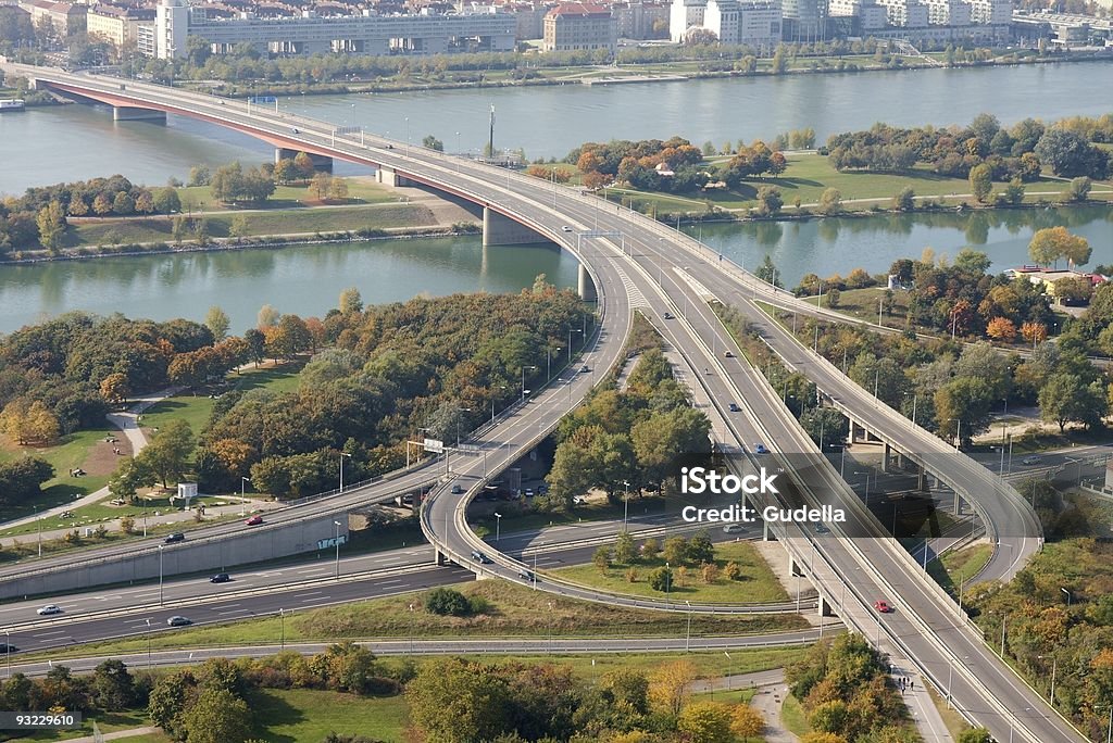 Highway  Aerial View Stock Photo