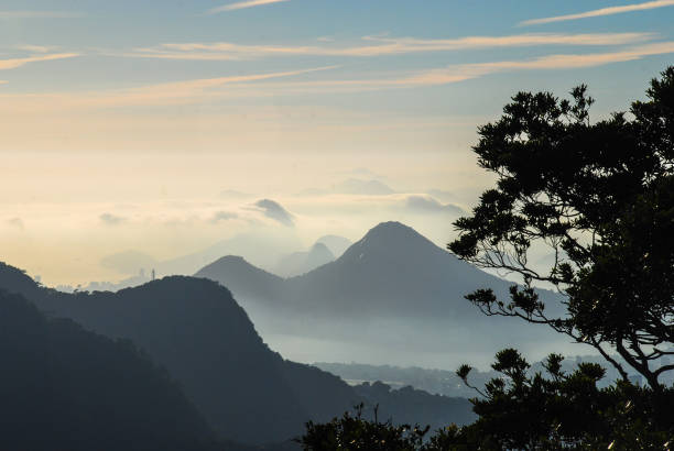 Dawn in the city of Rio de Janeiro.