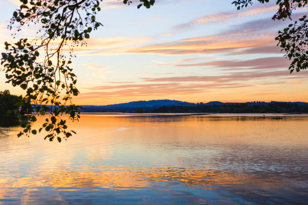 istock Sunset at the Staffelsee, Upper Bavaria, Germany 932298228