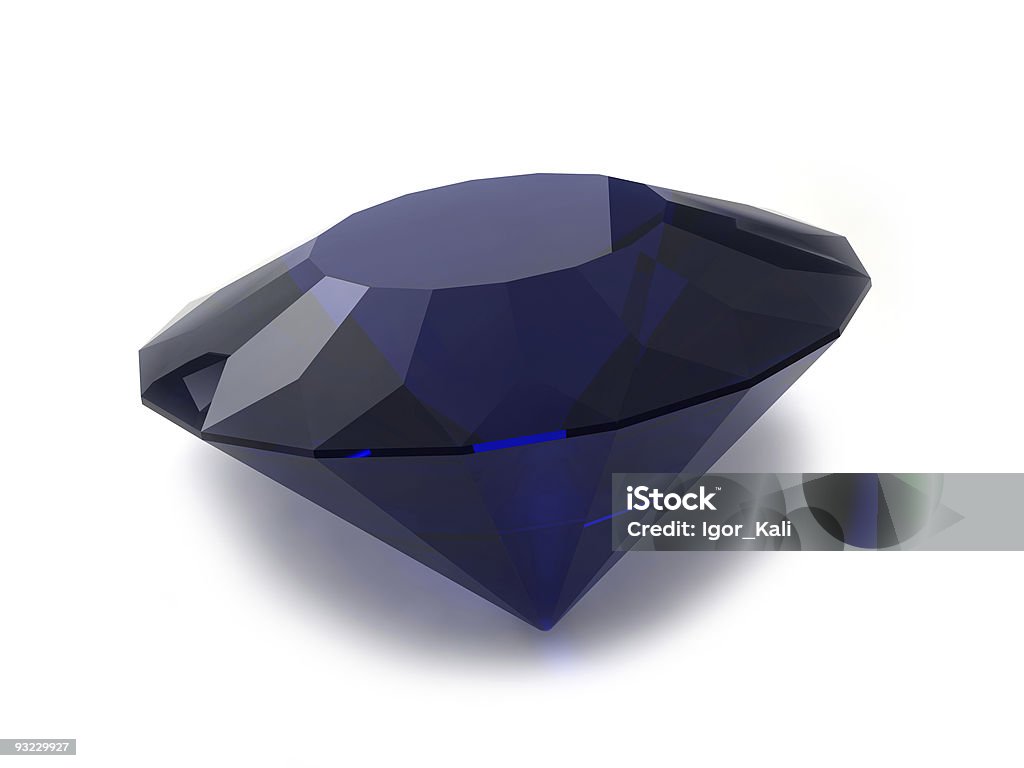 Blue sapphire - Zbiór zdjęć royalty-free (Akwamaryn)